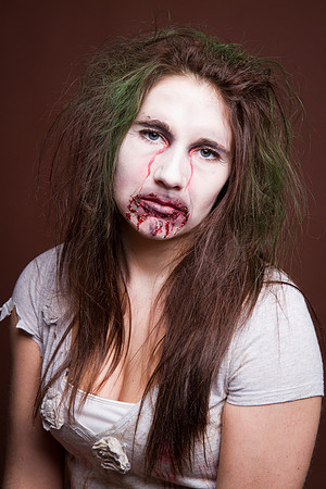 Zombie girl portrait