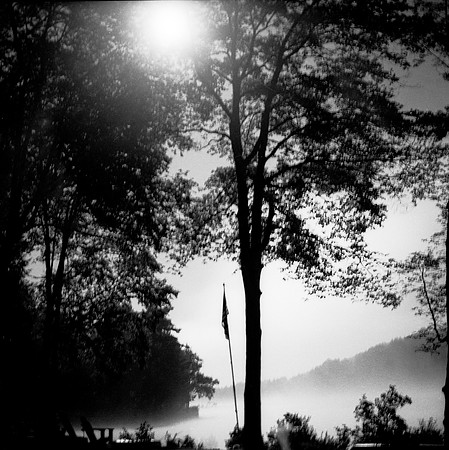 Moonlit lake