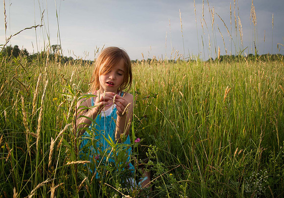 Girl in field