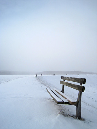 winter bench