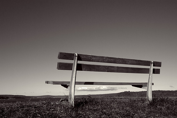Bench overlooking Lake Wallenpaupack